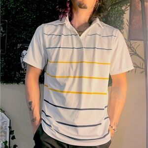 Under Armour stripped playoff polo